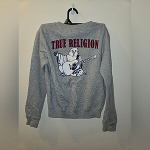 True Religion Gray Graphic Sweatshirt